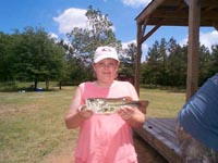 Fish in our private pond.. no license required